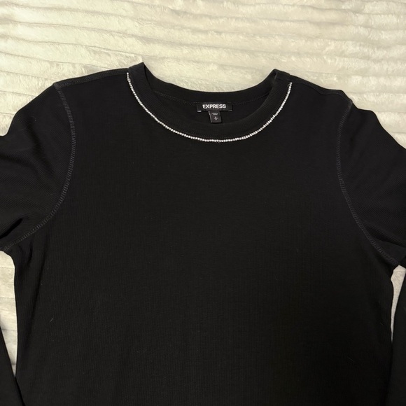 Express Black Long Sleeve Dress - Picture 2 of 2